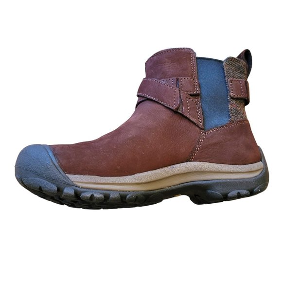 Keen Boots Woman's Size 5 Brown Suede Cross-Over Strap Slip-On NWOB JJ3295 - Picture 4 of 9